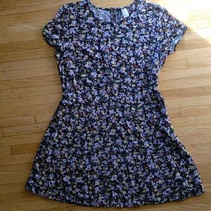 Divided Floral mini dress